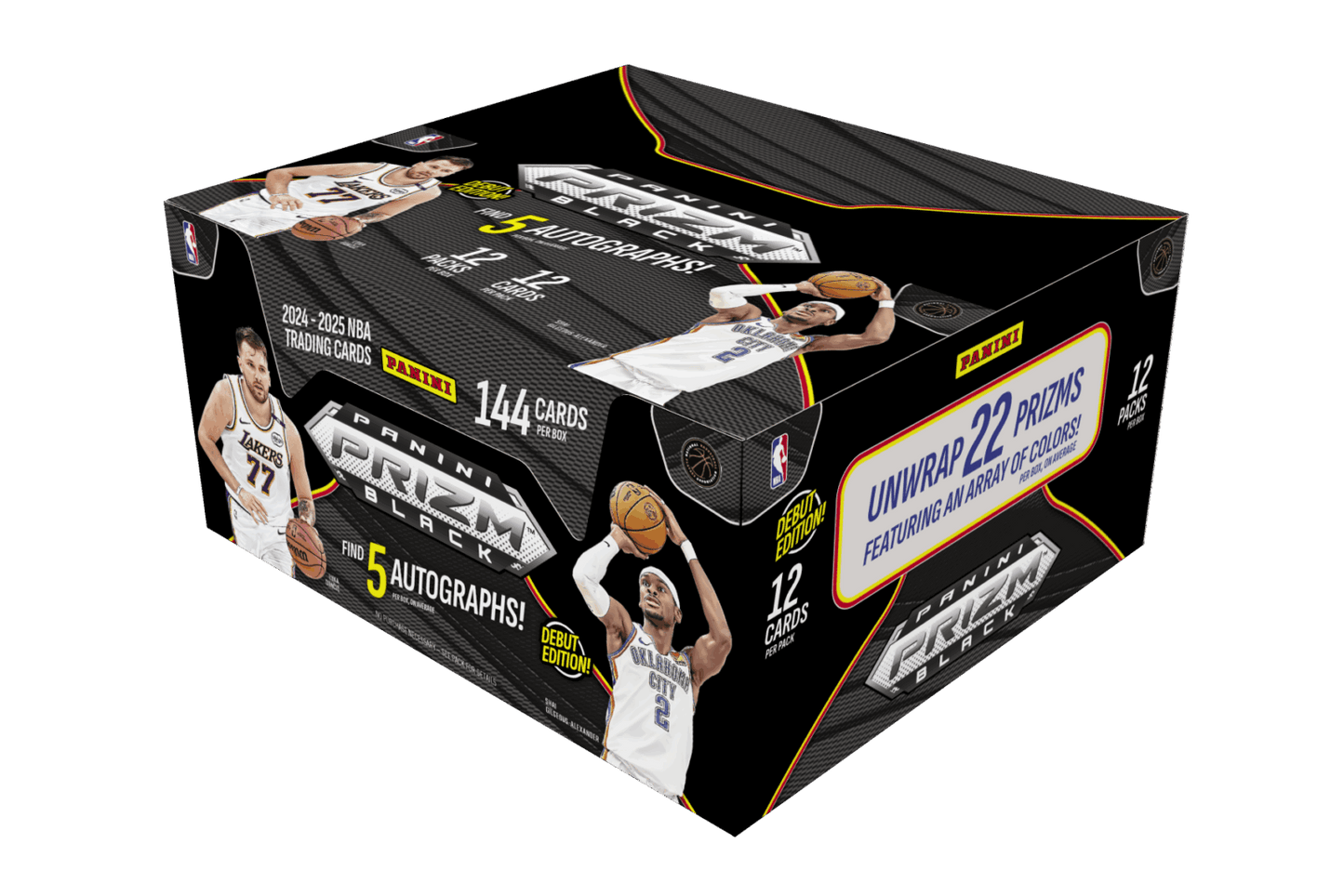 2024-25 Panini Prizm Black Basketball Hobby Box