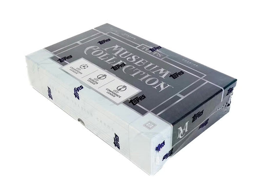 2024-25 Topps UEFA Club Competitions Museum Collection Soccer Hat-Trick Box