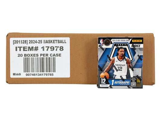 2024-25 Panini Mosaic Basketball Choice 20-Box Case