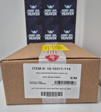 ORDER IN STOCK | Sealed case 25X Pokemon ASCENDED HEROES Booster Bundle Boxes